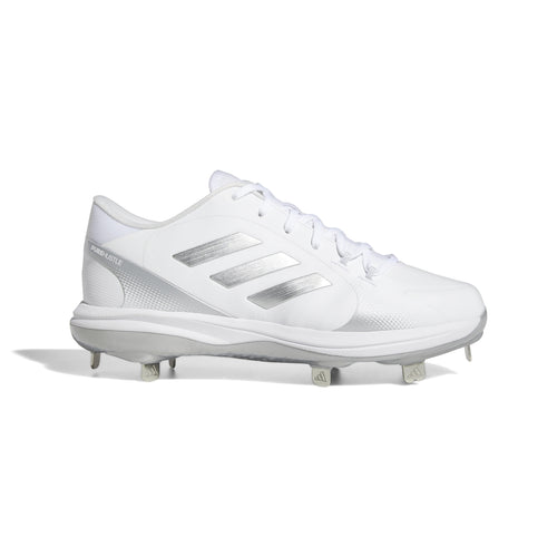 Women's Adidas PureHustle 2.0 Softball Cleats - WHITE/SILVER