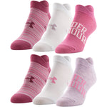 Women's Adidas Superlite II 6-Pack Socks - 647 PINK