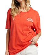 Women's Billabong Aloha All Day T-Shirt - REDALOHA