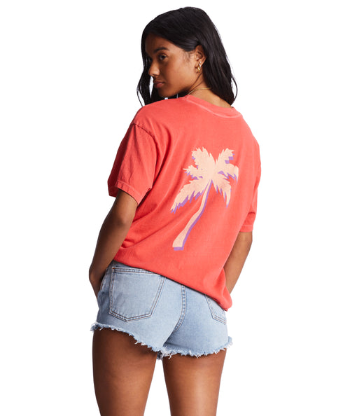 Women's Billabong La Playa T-Shirt - BRPOPPY