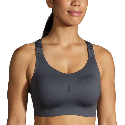Women's Brooks Dare Racerback 2.0 Bra - 081 - ASPHALT
