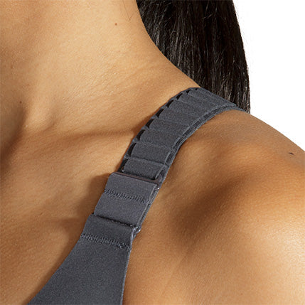 Women's Brooks Dare Racerback 2.0 Bra - 081 - ASPHALT