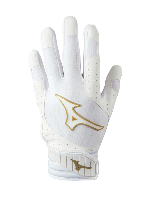 Women's Mizuno Finch Batting Glove - WHITE