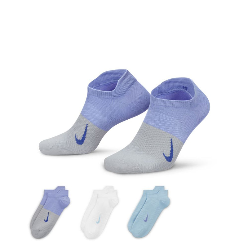 Women's Nike Everyday Plus Lightweight 3-Pack Socks - 916 BLUE