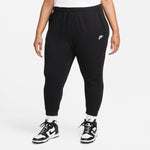 Women's Nike Plus Club Fleece Mid-Rise Joggers - 010 - BLACK