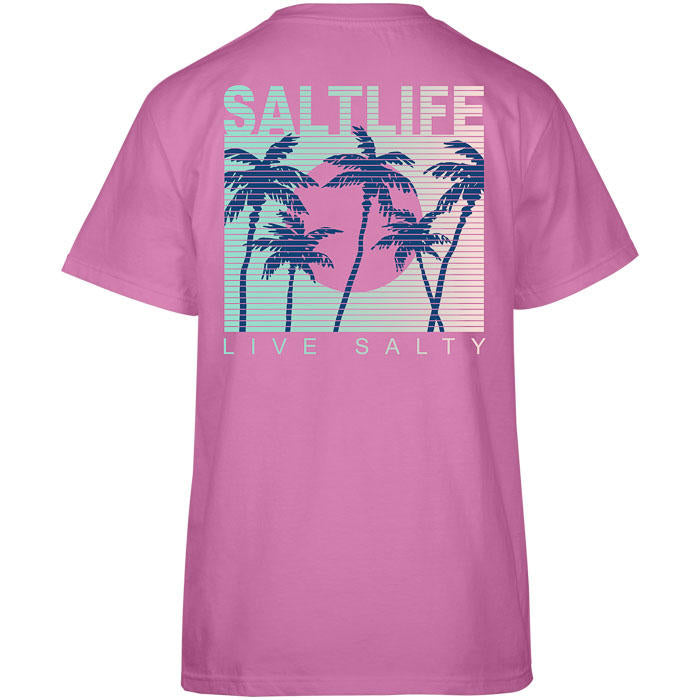 Women's SaltLife Palmline T-Shirt - FUCHSIA