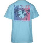 Women's SaltLife Palmline T-Shirt - SKYBLUE