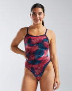 Women's TYR Durafast Elite Starhex Diamondfit Swimsuit - 611RED