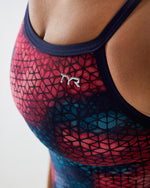 Women's TYR Durafast Elite Starhex Diamondfit Swimsuit - 611RED