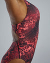 Women's TYR Durafast Lite Diploria Maxfit Swimsuit - 610 - RED