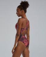 Women's TYR Durafast Lite Diploria Maxfit Swimsuit - 610 - RED