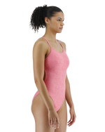 Women's TYR Durafast One Lapped Cutout Swimsuit - 670 - PINK