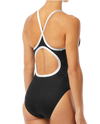Women's TYR Hexa 1-Piece Swimsuit - 060BK/WT