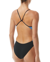 Women's TYR Solid Splice Block 1-Piece Swimsuit - 771ROYAL
