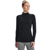 Women's Under Armour ColdGear Authentics Mock Neck - 001 - BLACK