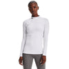 Women's Under Armour ColdGear Authentics Mock Neck - 100 - WHITE/BLACK