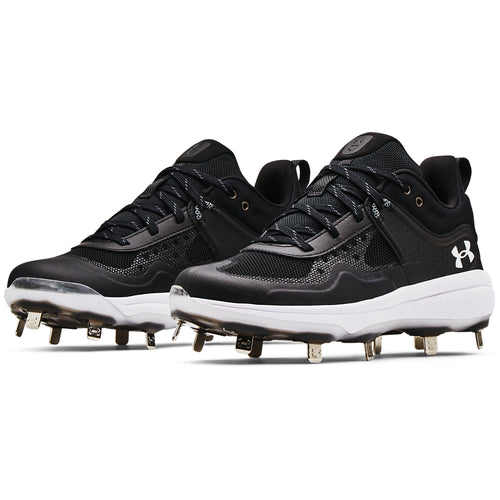 Women's Under Armour Glyde MT Softball Cleats - 001 - BLACK