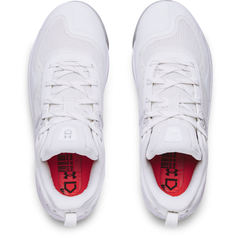 Women's Under Armour Glyde MT Softball Cleats - 100 - WHITE/BLACK