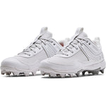 Women's Under Armour Glyde RM Softball Cleats - 100 - WHITE/BLACK