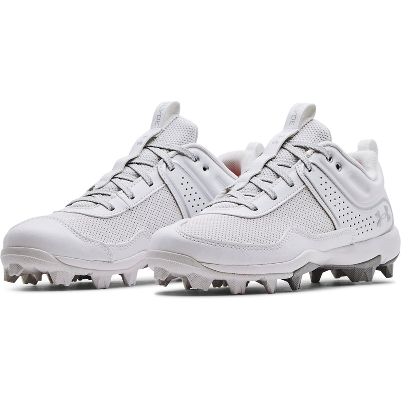 Women's Under Armour Glyde RM Softball Cleats - 100 - WHITE/BLACK