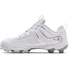Women's Under Armour Glyde RM Softball Cleats - 100 - WHITE/BLACK