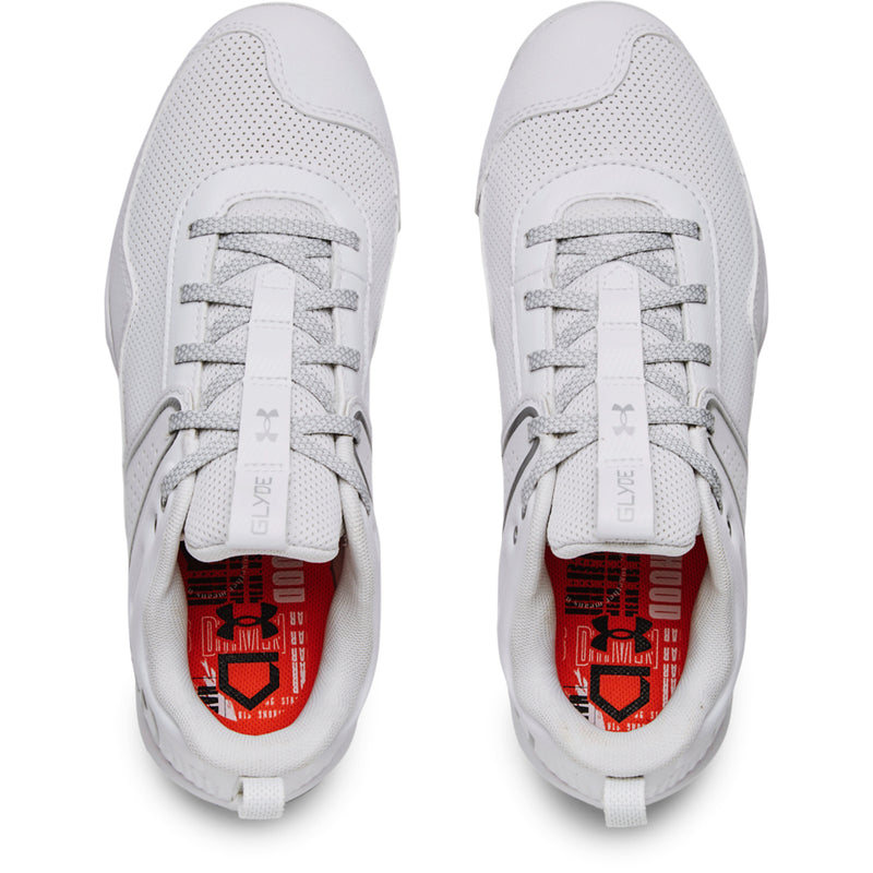 Women's Under Armour Glyde RM Softball Cleats - 100 - WHITE/BLACK