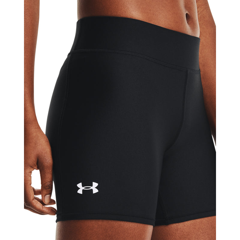 Women's Under Armour HeatGear Armour Mid-Rise Middy Short - 001 - BLACK