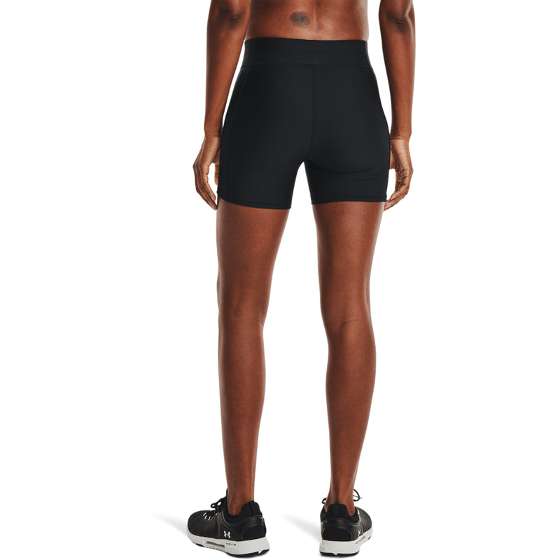 Women's Under Armour HeatGear Armour Mid-Rise Middy Short - 001 - BLACK