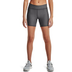 Women's Under Armour HeatGear Armour Mid-Rise Middy Short - 019 - CHARCOAL