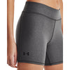 Women's Under Armour HeatGear Armour Mid-Rise Middy Short - 019 - CHARCOAL