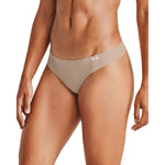 Women's Under Armour Pure Stretch Thong 3-Pack - 004BBGR