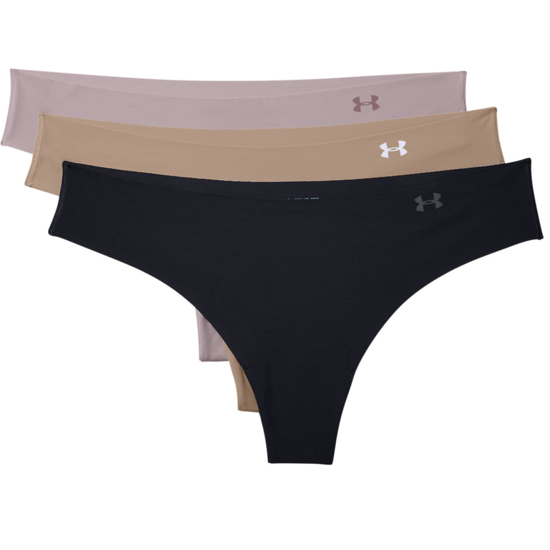 Women's Under Armour Pure Stretch Thong 3-Pack - 004BBGR