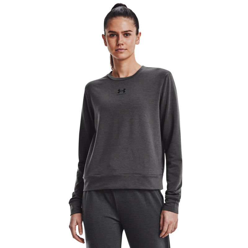 Women's Under Armour Rival Terry Crew - 010 - GREY