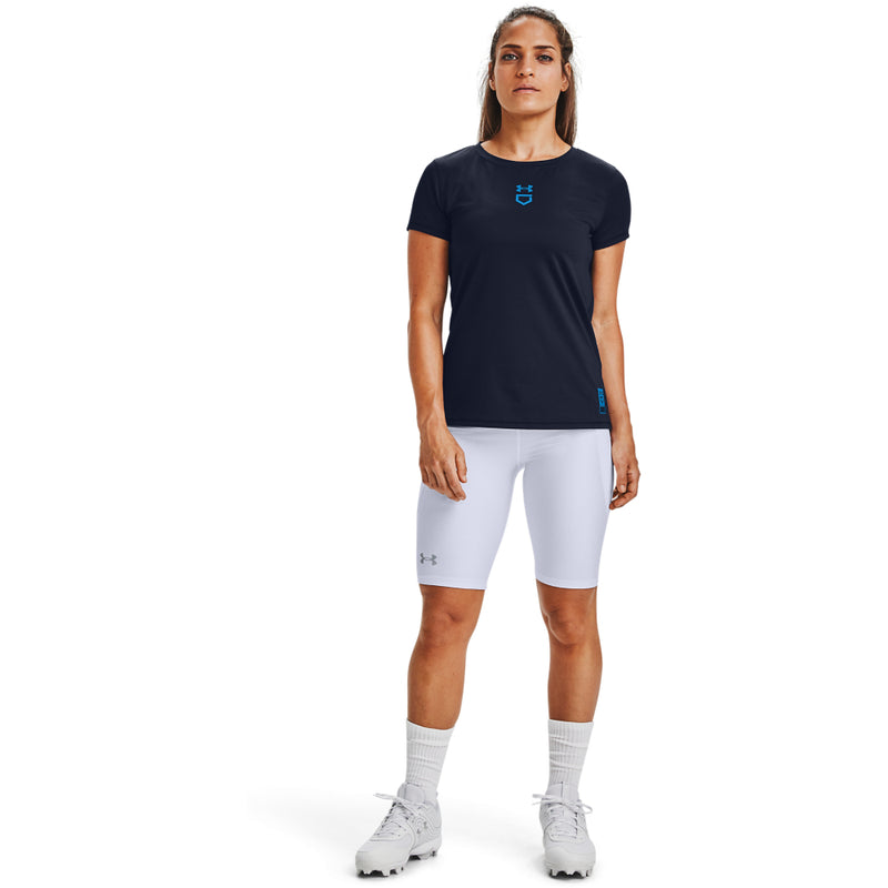 Women's Under Armour Softball Slider - 100 - WHITE/BLACK