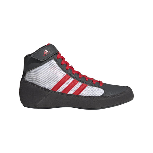 Youth Adidas HVC 2 Wrestling Shoes - GREY/WHITE