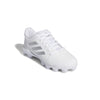 Youth Adidas PureHustle 2.0 Moulded Baseball Cleats - WHITE/SILVER