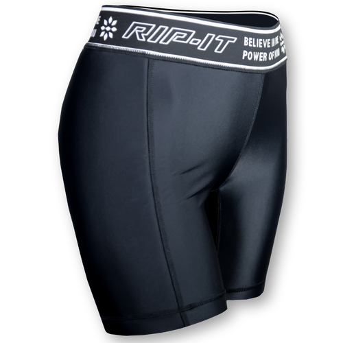 Youth Rip-It Period Protection Sliding Short - 001 - BLACK